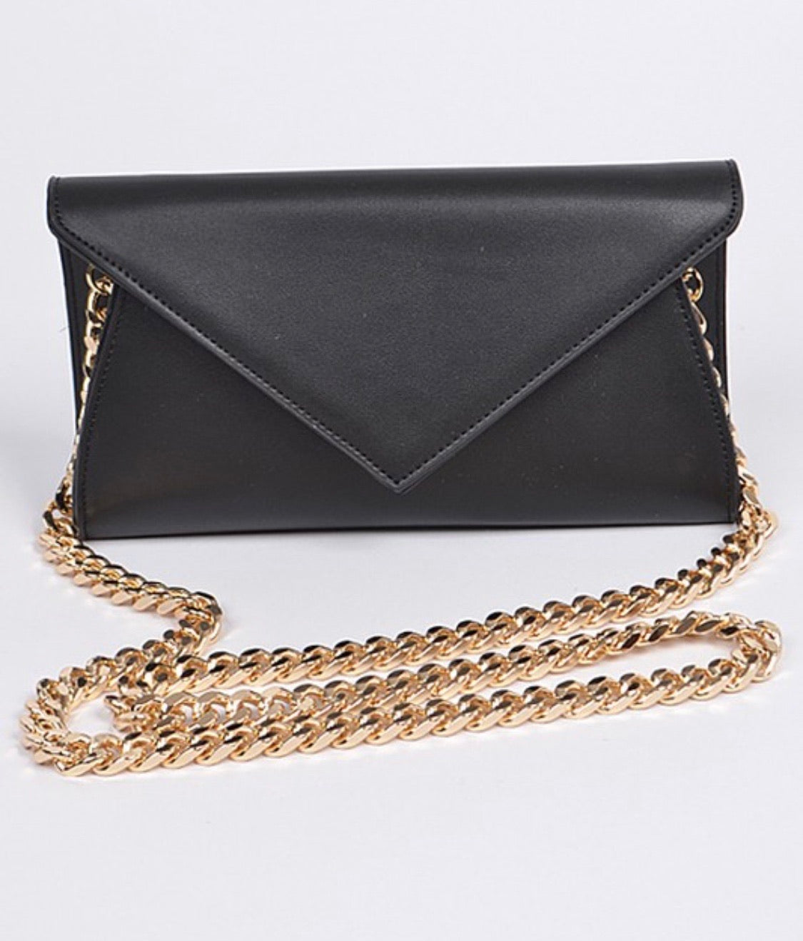 Ameila PU leather Shoulder Chain strapped clutch
